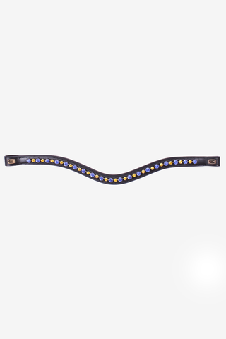 Browband E-Logo Blue/Yellow
