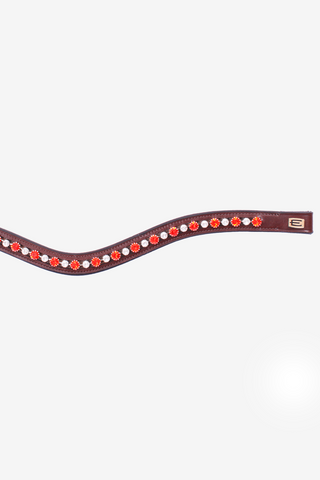 Frontriem E-Logo Rood/Wit