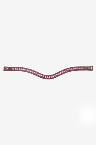 Frontriem E-Logo Roze/Wit