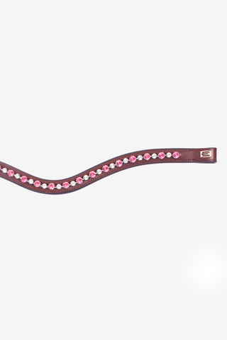 Frontriem E-Logo Roze/Wit