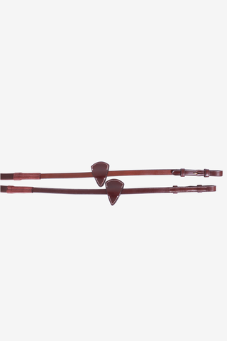 Soft Grip Rubber Reins Silver Brown