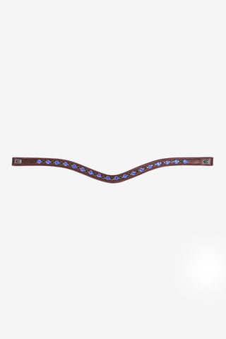 Browband E-Logo Brown Blue/Black