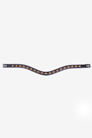 Browband E-Logo Gold/Black