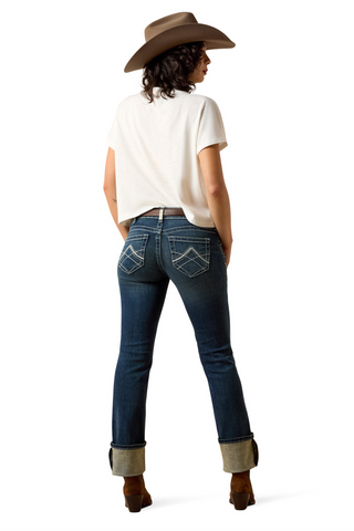 R.E.A.L. Mid Rise Stretch Jeans Rechte Pijpen Ocean