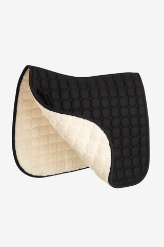 Octagon dressuurschabrak faux fur zwart