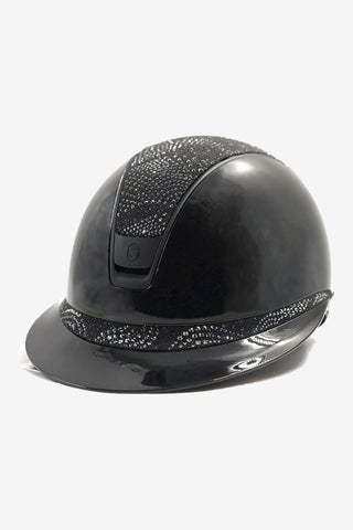 2.0 Glossy Miss Shield Intarsia Matt Black