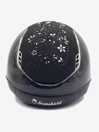 2.0 Glossy Miss Shield Flower Swarovski Jewel