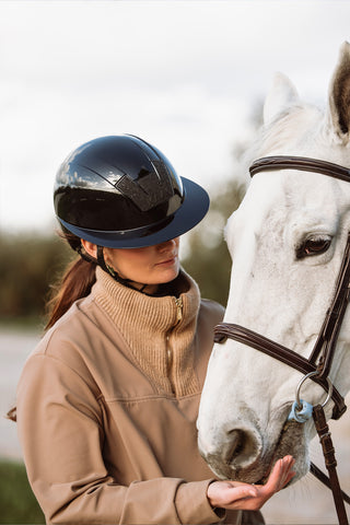 Casque d'équitation Kooki Lady Shine Swarovski Noir