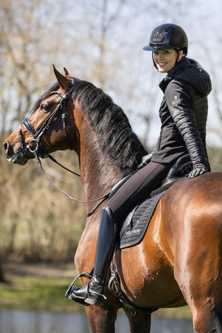 Casque d'équitation Kooki Lady Shine Swarovski Noir