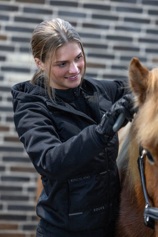 Eques KLSara Hybrid Reitjacke Schwarz