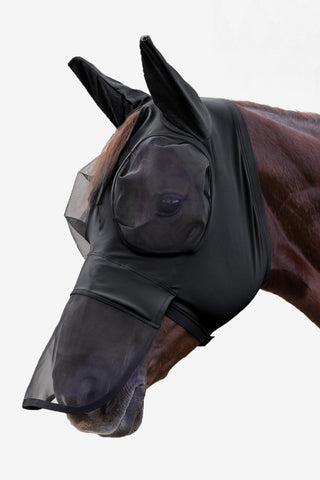 Puck Fly Hood with Nose Protection Black