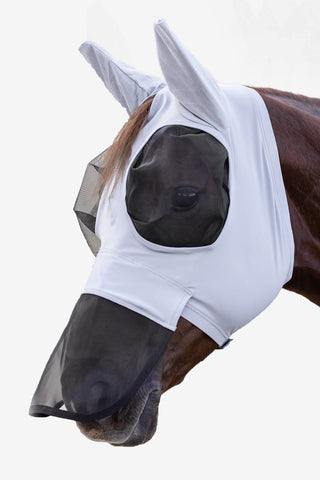 Puck Fly Hood with Nose Protection Silver