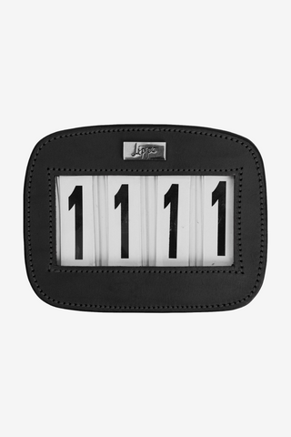 Nummerschild 4 Rechthoekig Leer Zwart/Zilver