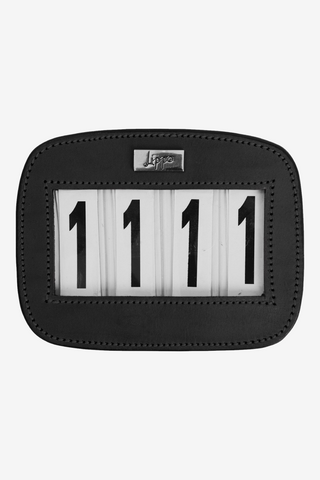 Nummerschild 4 Rechthoekig Leer Zwart/Zilver