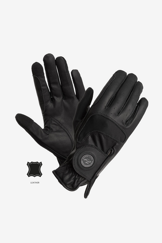 Flexible Grip Vent Ridehandske Sort