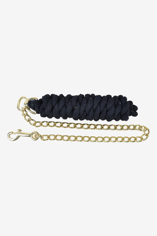Cotton lead rope with chain