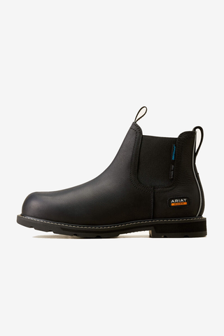 Groundbreaker Chelsea Wasserdichte Stahlkappe Stiefel Schwarz