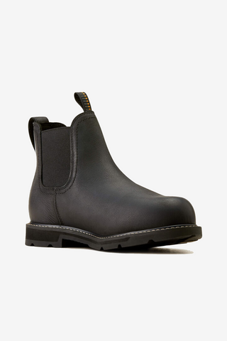 Groundbreaker Chelsea Wasserdichte Stahlkappe Stiefel Schwarz