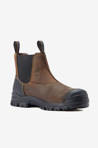 Boots Treadfast Chelsea Waterproof Steel Toe Brown
