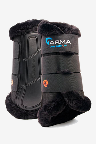 Air Motion Supafleece beenbeschermers zwart