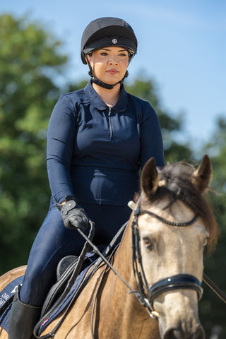Casque d'équitation Phoenix Mips Noir/Or rose