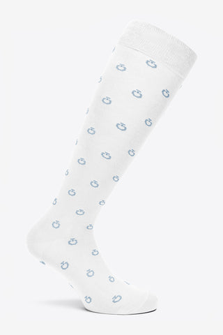 CT Mini Jacquard Logo Sokken Wit/Blauw