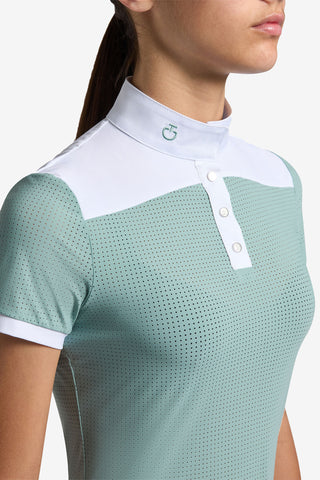 Perforeret Konkurrenceskjorte Junior Mintgrøn