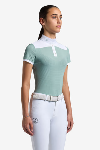 Perforeret Konkurrenceskjorte Junior Mintgrøn