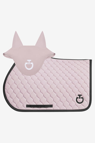 Springzadeldek Cirkelstiksel Violet Ice/Zwart