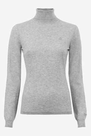 Cavalradina Wool Sweater Grey Melange