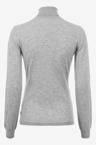 Cavalradina Wool Sweater Grey Melange