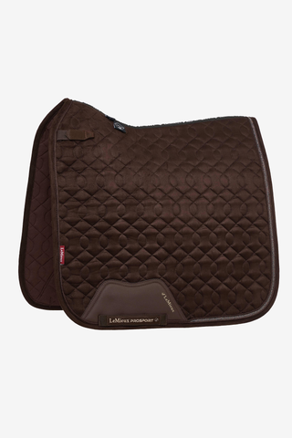 Crystal Suede Dressur Schabracke Braun