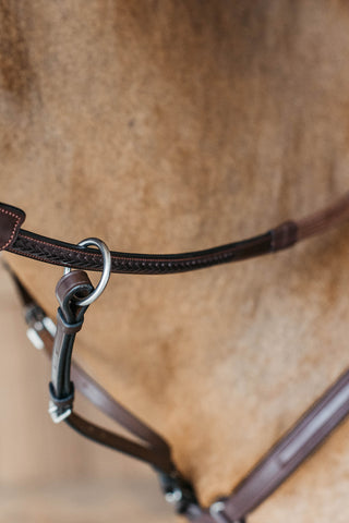 Gummitøjle 1/2" Flettet New English Brun