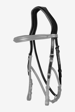 Hackamore Genickstück New English Schwarz