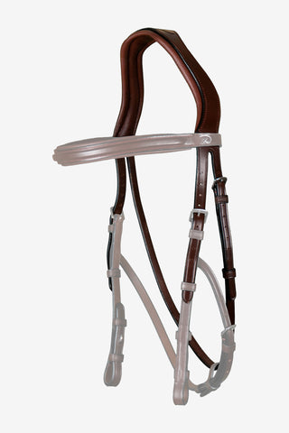 Hackamore Genickstück New English Braun