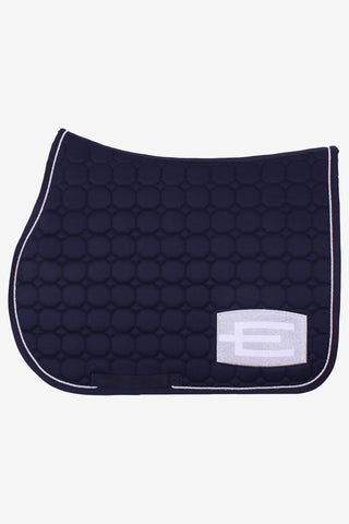 Schabracke Octagon E-Logo Navy Silber/Weiß E08 + P356