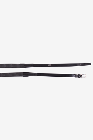 Rubber Reins Thumb Silver Black