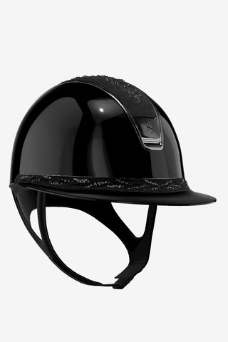 2.0 Glossy Miss Flower Swarovski Schwarz