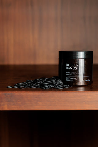 Grooming Deluxe Rubber Bands 1500pcs black