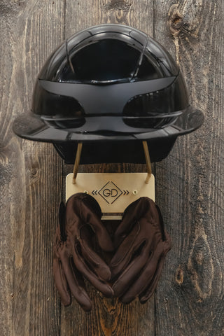 Helmhouder + Haak Zwart