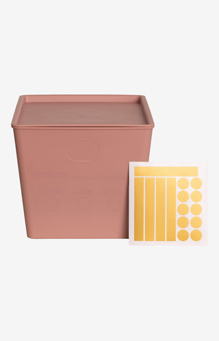 Grooming Voerbox met deksel 7L Old Rose