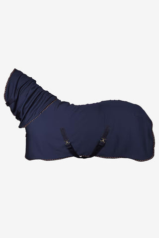 Fleece-Decke mit Halsteil Marineblau