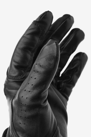 Hestra Leather Direct 5-finger Zwart