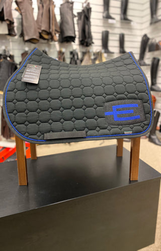Schabracke E-Logo Schwarz Schwarz Glitzer/Royalblau Glitzer