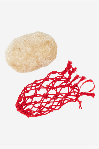Speelgoedpaard Hooinet Rood