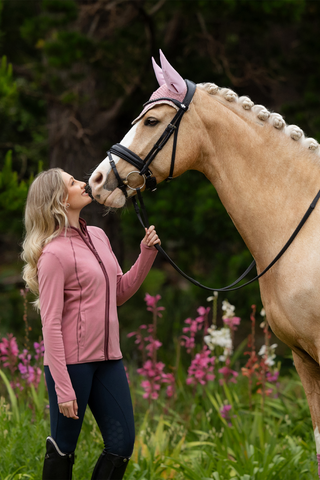 Faye Fleece Trøje Peony