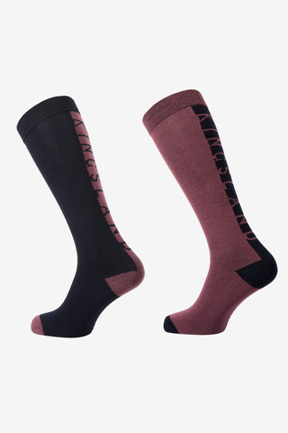 KLMelinda Chaussettes Coolmax Lot de 2 Marine