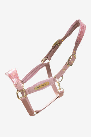 Licol Velours Licorne Pailleté Rose