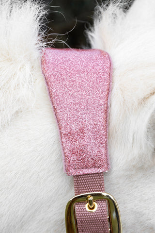 Halfter Samt Einhorn Glitter Rosa