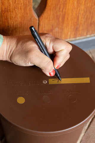 Stable Set Bucket With Lid 3-Pack Brown 5L